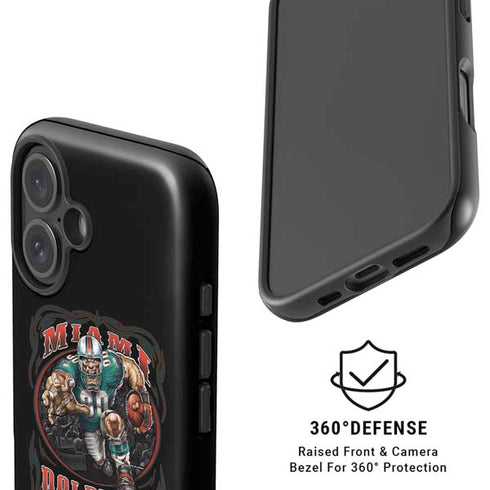 Liquid Blue NFL Miami Dolphins Running Back iPhone 16 Magsafe Impact Case